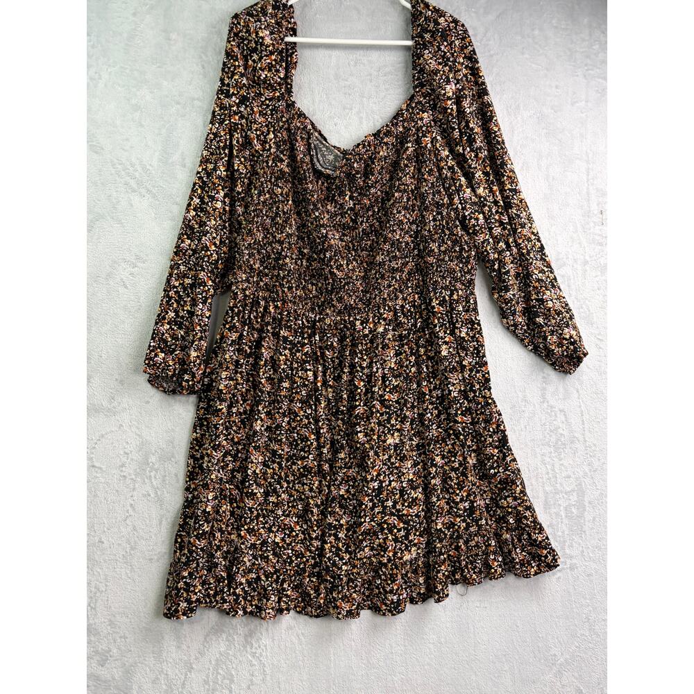 City Chic Abbigail Floral Long Sleeve A-Line Dress - Size XXL - NWT - Picture 4 of 9